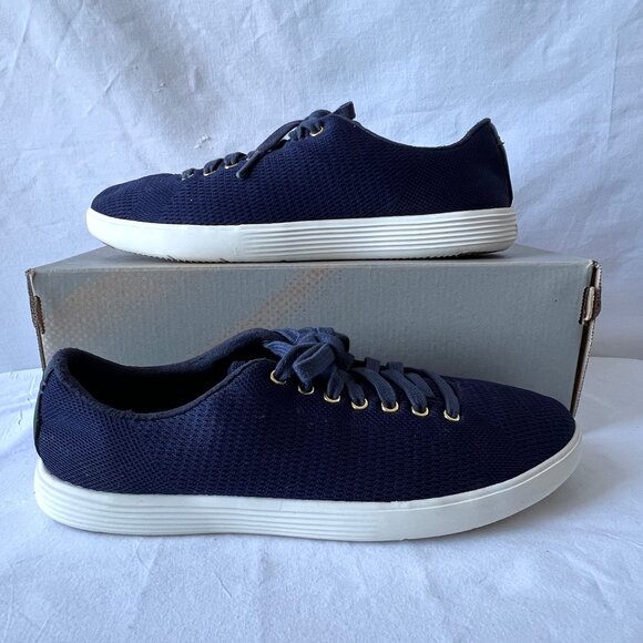 Cole Haan Grand.OS Navy Knit Lace Up Fashion Sneakers, W10504, Size 8, EC! - Picture 10 of 14